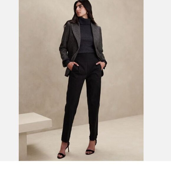 Banana Republic High Rise Equestrian Style Riding Pants Black Size 0 NWT RT$130